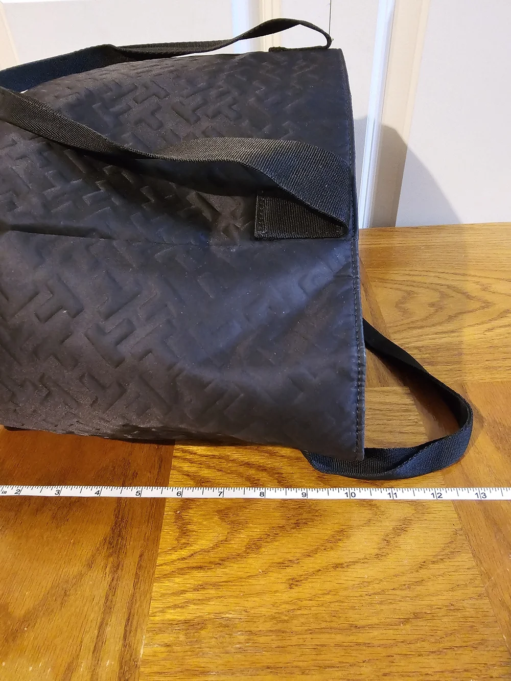 Tommy Hilfiger Black Quilted Tote Bag